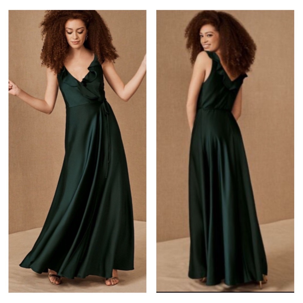 Anthropologie BHLDN Tansy Dress in Emerald Green - Picture 8 of 8